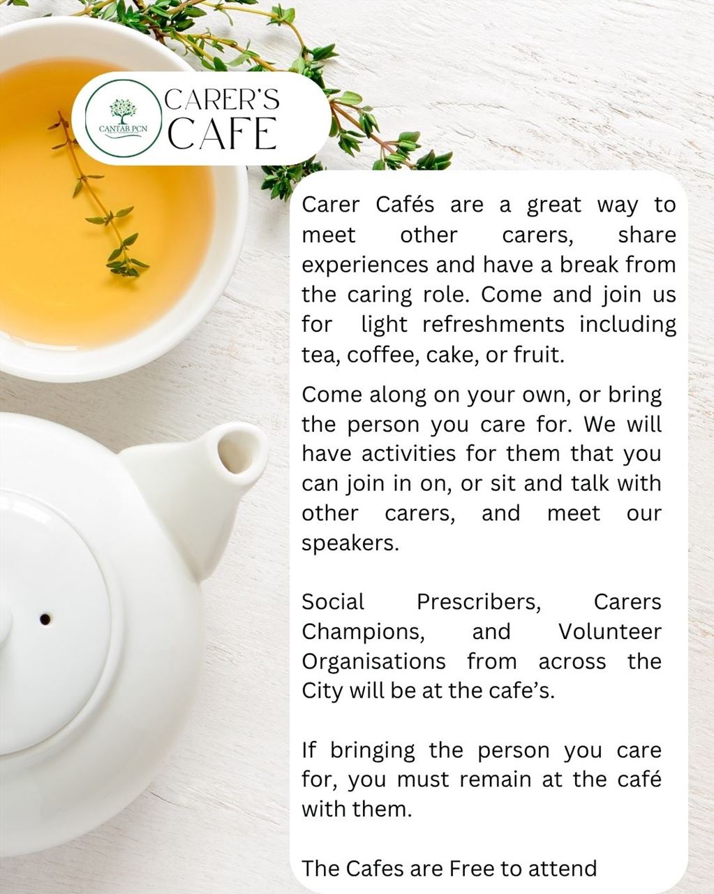 Carers Cafe New